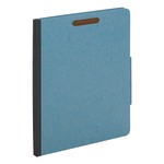 Office Depot Brand Classification Folders, 2 1/2in Expansion, Letter Size, 2 Dividers, 100% Recycled, Blue, Pack Of 5 Folders