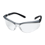 3M BX Protective Eyewear, Black/Silver Frame, Clear Lens