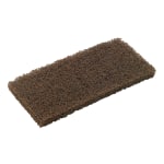 3M Doodlebug Pads, Scrub N Strip, 4 5/8in x 10in, Brown, 5 Pads Per Box, Case Of 4 Boxes