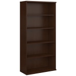 Bush Business Furniture Components 73inH 5-Shelf Bookcase, Mocha Cherry, Standard Delivery