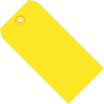 Partners Brand Shipping Tags, 8in x 4in, Yellow, Case Of 500