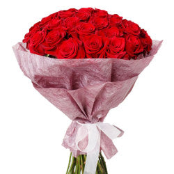 Rose Farmers Red Romantic Long Stem Roses, Red, Box Of 12 Roses