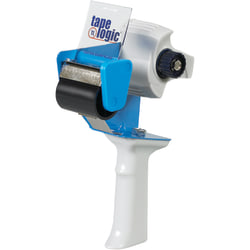 Tape Logic Heavy-Duty Carton Sealing Tape Dispenser, 3in, Blue/Off-White