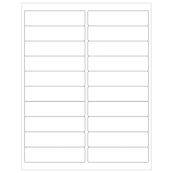 Tape Logic Removable Laser Labels, LL264, Rectangle, 4in x 1in, White, Case Of 2,000