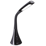 OttLite Wellness Series Swerve LED Desk Lamp, black