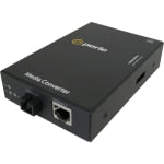 Perle S-110-S1SC20U-XT Media Converter - 1 x Network (RJ-45) - 1 x SC Ports - Single-mode - 10/100Base-TX, 100Base-BX - 12.43 Mile - Desktop, Rail-mountable, Rack-mountable, Wall Mountable