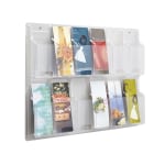 Clear Literature Rack, Pamphlet, 12 Pockets