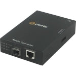 Perle S-1110-SFP Gigabit Ethernet Media Converter - 1 x Network (RJ-45) - 10/100/1000Base-T - 1 x SFP Slots - External, Rack-mountable