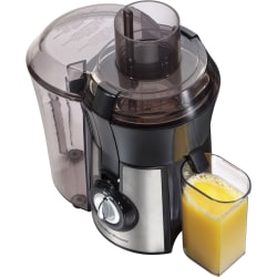 Hamilton Beach Big Mouth Electric Juicer, 20 Fl Oz, Black/Silver