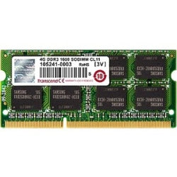 Transcend TS256MSK64V1N 2GB DDR3 SDRAM Memory Module - For Notebook - 2 GB (1 x 2GB) - DDR3-1066/PC3-8500 DDR3 SDRAM - 1066 MHz - Non-ECC - Unbuffered - 204-pin - SoDIMM