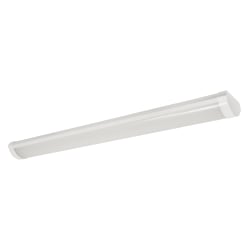 Sylvania Indoor Rectangular 1A LED Wrap Fixtures, 48in, Dimmable/No Sensor, 3500 Kelvin, 18 Watt, White Finish, Pack Of 4 Fixtures