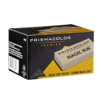 Prismacolor Magic Rub Vinyl Erasers, White, Pack Of 12