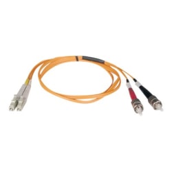 Eaton Tripp Lite Series Duplex Multimode 50/125 Fiber Patch Cable (LC/ST), 15M (50 ft.) - Patch cable - ST multi-mode (M) to LC multi-mode (M) - 15 m - fiber optic - duplex - 50 / 125 micron - orange