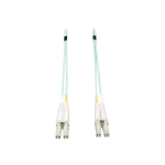 Eaton Tripp Lite Series 10G Duplex Multimode 50/125 OM3 LSZH Fiber Optic Cable (LC/LC), Aqua, 2 m (6 ft.) - Patch cable - LC multi-mode (M) to LC multi-mode (M) - 1.83 m - fiber optic - duplex - 50 / 125 micron - OM3 - halogen-free - aqua