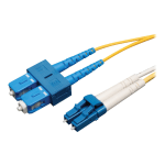 Eaton Tripp Lite Series Duplex Singlemode 9/125 Fiber Patch Cable (LC/SC), 3M (10 ft.) - Patch cable - LC single-mode (M) to SC single-mode (M) - 3 m - fiber optic - duplex - 9 / 125 micron - yellow