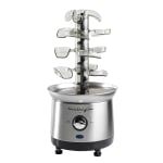 Nostalgia Electrics NCFF1000SS Stainless Steel Cascading Fondue Fountain, Silver