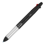 Pilot Dr. Grip 4+1 Multifunction Ballpoint Pen And Pencil, Fine Point, 0.7 mm, Black Barrel, Assorted Color Ink