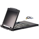 ATEN CL5808NCKIT Dual Rail Rackmount LCD-TAA Compliant - 8 Computer(s) - 19in LCD - 1280 x 1024 - 2 x USB - Daisy Chain120 V AC, 230 V AC Input Voltage - PC, Mac, Sun - Metal, Plastic - TAA Compliant