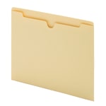 Office Depot Brand Double-Top Flat File Jackets, 8 1/2in x 11in, Letter Size, Manila, Pack Of 25