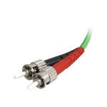 C2G 1m ST-ST 62.5/125 OM1 Duplex Multimode PVC Fiber Optic Cable - Green - Patch cable - ST multi-mode (M) to ST multi-mode (M) - 1 m - fiber optic - duplex - 62.5 / 125 micron - OM1 - green