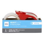 Office Depot Brand Heavy-Duty Shipping Packing Tape With Dispenser, 1.89in x 43.7 Yd., Clear, Pack Of 2