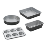 Cuisinart 4-Piece Non-Stick Bakeware Set, Silver