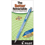 Pilot Better Retractable Ballpoint Pens, Medium Point, 1.0 mm, Translucent Blue Barrel, Blue Ink, Pack Of 12