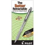 Pilot Better Retractable Ballpoint Pens, Medium Point, 1.0 mm, Translucent Black Barrel, Black Ink, Pack Of 12 Pens