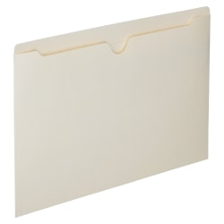 SKILCRAFT Manila Double-Ply Tab File Jackets, Legal Size Paper, 8 1/2in x 14in, Box Of 100