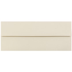 JAM Paper # 10 Business Booklet Envelopes, Gummed Seal, Husk Genesis, Pack Of 25