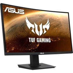 TUF VG24VQE 24in Class Full HD Curved Screen Gaming LCD Monitor - 16:9 - Black - 23.6in Viewable - Vertical Alignment (VA) - WLED Backlight - 1920 x 1080 - 16.7 Million Colors - FreeSync Premium - 250 Nit - 1 ms MPRT - 165 Hz Refresh Rate - HDMI