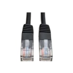 Eaton Tripp Lite Series Cat5e 350 MHz Molded (UTP) Ethernet Cable (RJ45 M/M), PoE - Black, 2 ft. (0.61 m) - Patch cable - RJ-45 (M) to RJ-45 (M) - 2 ft - UTP - CAT 5e - molded, stranded - black