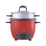 Aroma 6-Cup Pot-Style Rice Cooker, Red