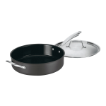 Cuisinart GreenGourmet 5.5 qt Saute Pan with Helper Handle & Cover, Black