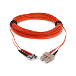 AddOn 15m SC to ST OM1 Orange Patch Cable - Patch cable - SC/UPC multi-mode (M) to ST/UPC multi-mode (M) - 15 m - fiber optic - duplex - 62.5 / 125 micron - OM1 - halogen-free - orange