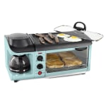 Nostalgia Electrics Retro 3-in-1 Family-Size Breakfast Station, Aqua