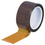 Kapton Sealing Tape, 3in Core, 2in x 108ft, 2 mils, Amber