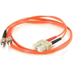 C2G-1m SC-ST 50/125 OM2 Duplex Multimode Fiber Optic Cable (TAA Compliant) - Orange - Fiber Optic for Network Device - SC Male - ST Male - 50/125 - Duplex Multimode - OM2 - TAA Compliant - 1m - Orange