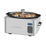 Cuisinart 6.5 qt Programmable Slow Cooker, Silver