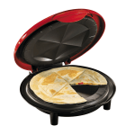 Nostalgia Electrics EQM200 Quesadilla Maker, Red/Black