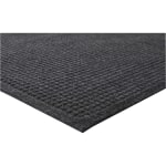 Genuine Joe 99% Recycled EcoGuard Eternity Indoor Floor Mat, 3ftW x 5L, Charcoal Gray