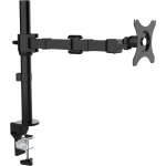 Volkano Steady Uno Series Single Arm Adjustable Desk Clamp Monitor Stand, Black