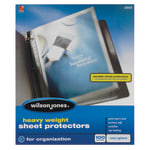 Wilson Jones Top-Loading Sheet Protectors, Heavyweight, Non-Glare, Box Of 100