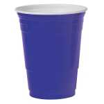 Solo Cup Plastic Party Cups, 16 Oz, Blue, Box Of 50 Cups