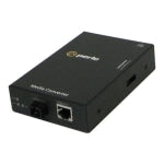 Perle S-100-S1SC20D - Fiber media converter - 100Mb LAN - 100Base-TX, 100Base-BX - RJ-45 / SC single-mode - up to 12.4 miles - 1550 (TX) / 1310 (RX) nm