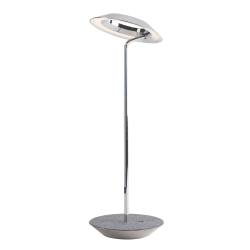 Koncept Royyo LED Desk Lamp, 17-7/16inH, Chrome/Oxford Felt Base Plate