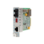 Omnitron iConverter GX/T - Fiber media converter - GigE - 10Base-T, 100Base-TX, 1000Base-T, 1000Base-X - RJ-45 / ST multi-mode - up to 1800 ft - 850 nm