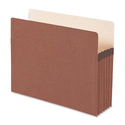 Smead Redrope File Pockets, Letter Size, 5 1/4in Expansion, 30% Recycled, Redrope, Box Of 50