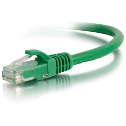 C2G 1ft Cat6 Ethernet Cable - Snagless Unshielded (UTP) - Green - Category 6 for Network Device - RJ-45 Male - RJ-45 Male - 1ft - Green