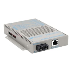 Omnitron OmniConverter FPoE/SL - Fiber media converter - 100Mb LAN - 10Base-T, 100Base-FX, 100Base-TX - RJ-45 / SC multi-mode - up to 3.1 miles - 1310 nm